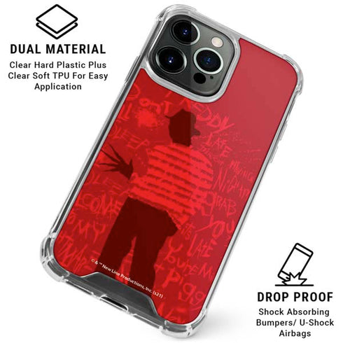 Nightmare on Elm Street Dont Fall Asleep iPhone 16 Pro Max Clear Case
