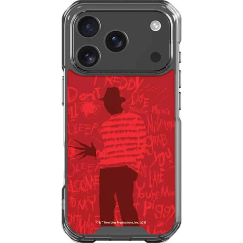 Nightmare on Elm Street Dont Fall Asleep iPhone 18 Pro Clear Case
