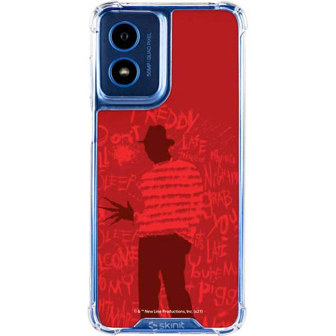 Nightmare on Elm Street Dont Fall Asleep Moto G 5G (2024) Clear Case