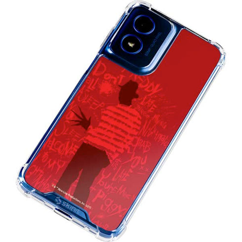Nightmare on Elm Street Dont Fall Asleep Moto G 5G (2024) Clear Case