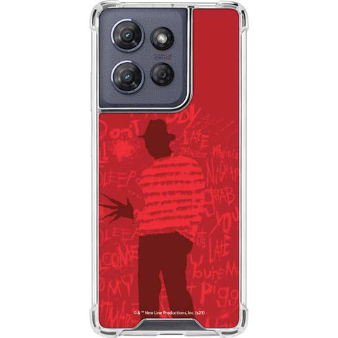 Nightmare on Elm Street Dont Fall Asleep Moto G Power 5G (2025) Clear Case