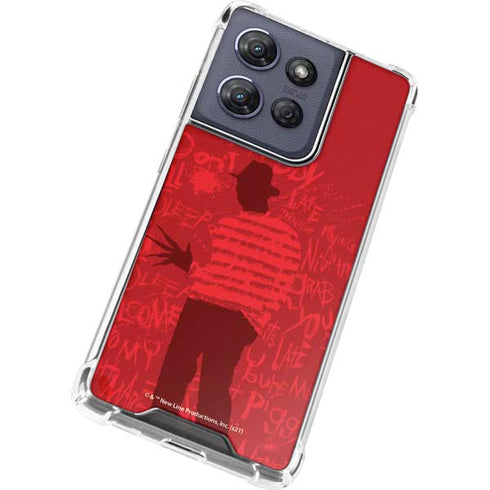 Nightmare on Elm Street Dont Fall Asleep Moto G Power 5G (2025) Clear Case