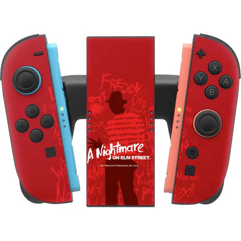 Nightmare on Elm Street Dont Fall Asleep Nintendo Switch 2 (2025) Joy-Con Controller Skin