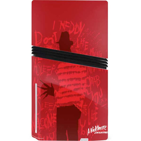 Nightmare on Elm Street Dont Fall Asleep PS5 Pro Disk Bundle Skin