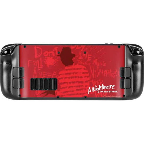 Nightmare on Elm Street Dont Fall Asleep Steam Deck Handheld Gaming Computer OLED Skin