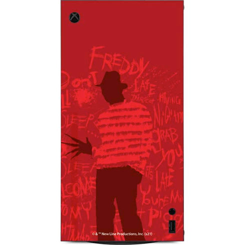Nightmare on Elm Street Dont Fall Asleep XBox Series X Digital Edition Console Skin