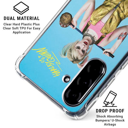 DC Comics Harley Quinn Movie Charcater Poster Galaxy A36 5G Clear Case