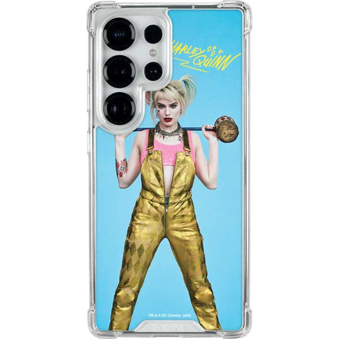 DC Comics Harley Quinn Movie Charcater Poster Galaxy S25 Ultra Clear Case