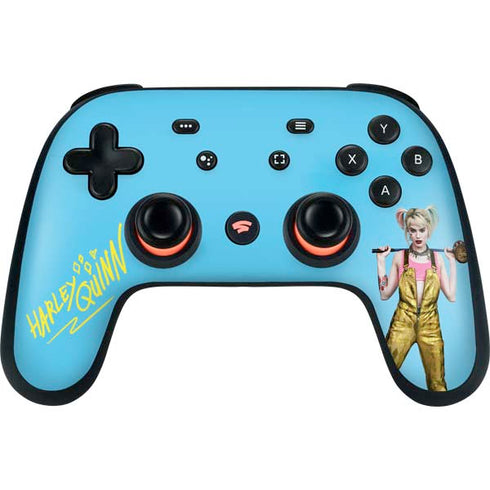 DC Comics Harley Quinn Movie Charcater Poster Google Stadia Controller Skin