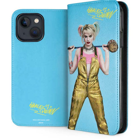 DC Comics Harley Quinn Movie Charcater Poster iPhone 15 Plus Folio Case