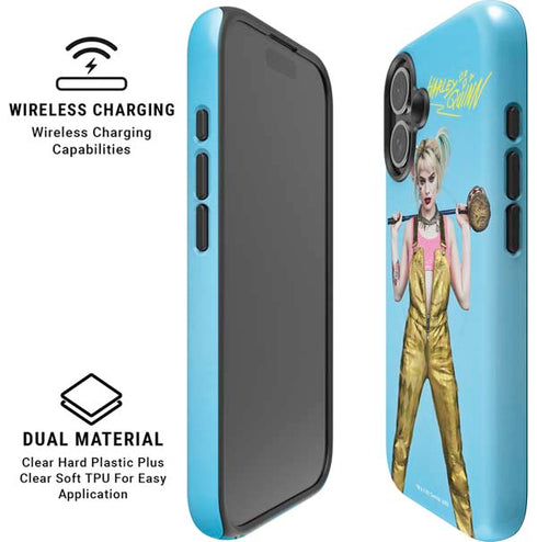 DC Comics Harley Quinn Movie Charcater Poster iPhone 16 Magsafe Impact Case