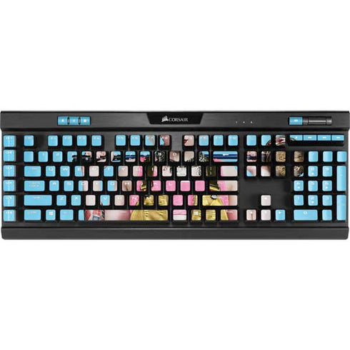 DC Comics Harley Quinn Movie Charcater Poster K95 RGB PLATINUM Mechanical Gaming Keyboard Skin
