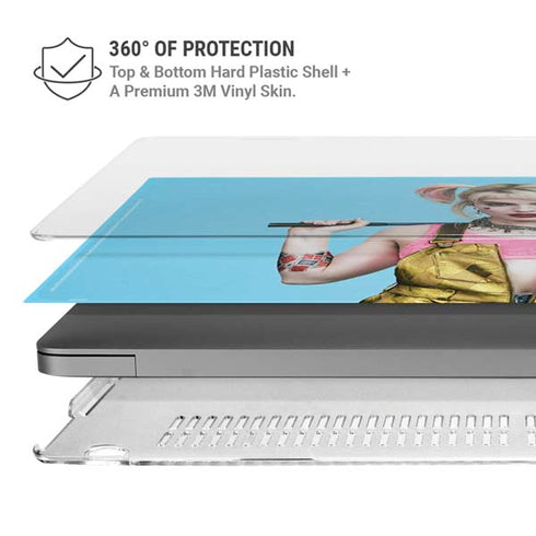 DC Comics Harley Quinn Movie Charcater Poster MacBook Pro 14in (2021-24) Case plus Skin