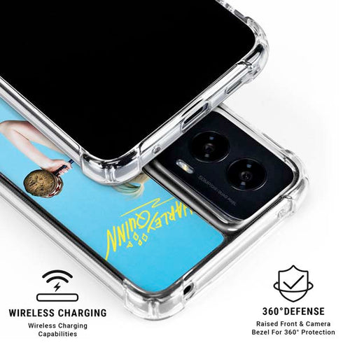 DC Comics Harley Quinn Movie Charcater Poster Moto G Power 5G (2024) Clear Case