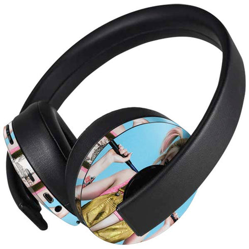 DC Comics Harley Quinn Movie Charcater Poster PlayStation 4 Gold Wireless Headset Skin