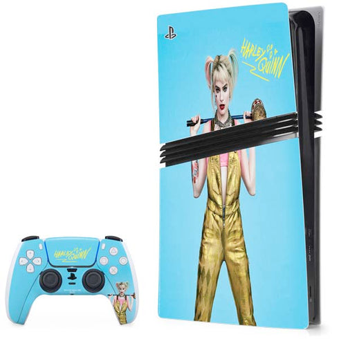 DC Comics Harley Quinn Movie Charcater Poster PS5 Pro Bundle Skin