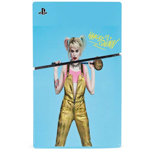 DC Comics Harley Quinn Movie Charcater Poster PS5 Slim Digital Edition Console Skin