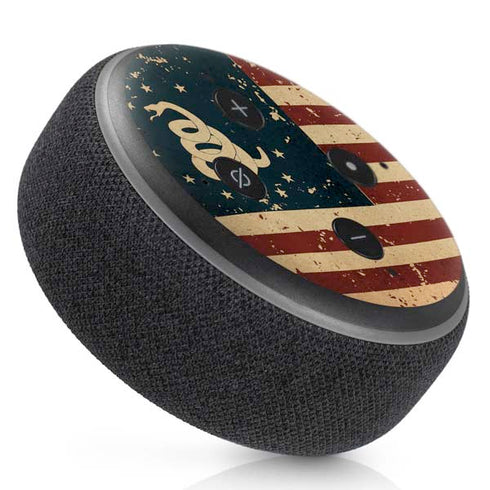 Dont Tread On Me American Flag Amazon Echo Dot Skin
