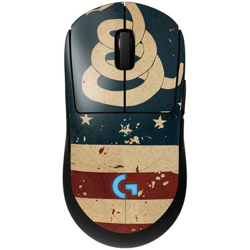 Dont Tread On Me American Flag G Pro Wireless Gaming Mouse Skin
