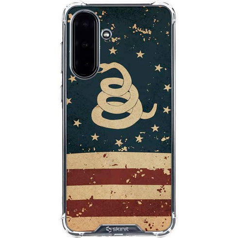 Dont Tread On Me American Flag Galaxy A36 5G Clear Case