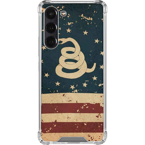 Dont Tread On Me American Flag Galaxy S24 FE Clear Case