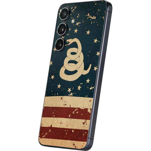 Dont Tread On Me American Flag Galaxy S25 Plus Skin