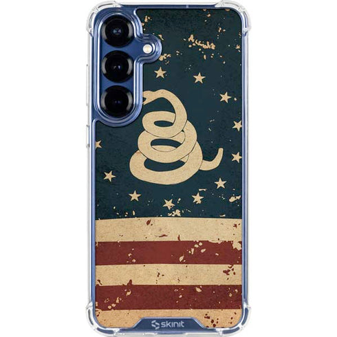 Dont Tread On Me American Flag Galaxy S25 Plus Clear Case
