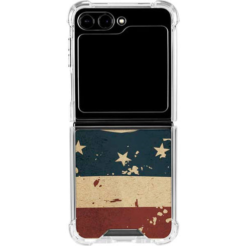 Dont Tread On Me American Flag Galaxy Z Flip6 Clear Case