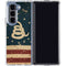 Dont Tread On Me American Flag Galaxy Z Fold5 5G Clear Case