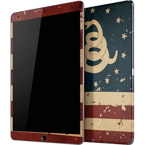 Dont Tread On Me American Flag iPad Skins
