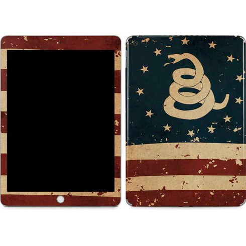 Dont Tread On Me American Flag Apple iPad Skin