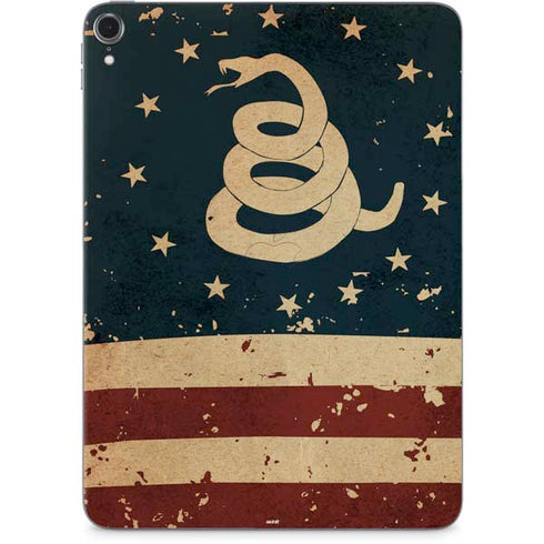 Dont Tread On Me American Flag Apple iPad Pro Skin