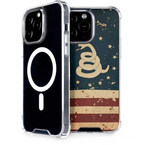 Dont Tread On Me American Flag iPhone Cases