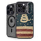 Dont Tread On Me American Flag iPhone 15 Pro Max Kickstand Case