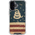 Dont Tread On Me American Flag iPhone 16 Clear Case