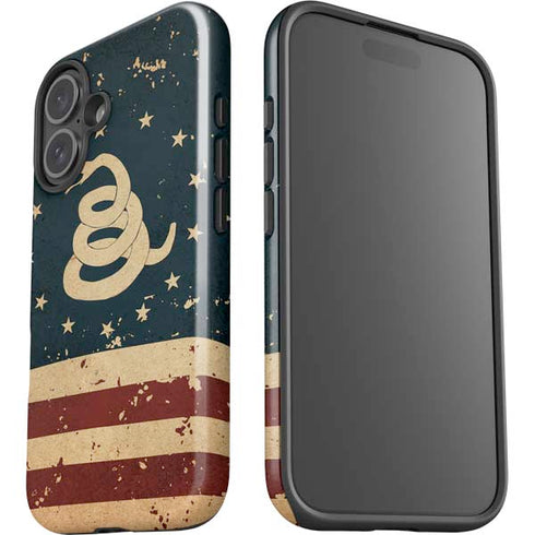 Dont Tread On Me American Flag iPhone 16 Plus Impact Case