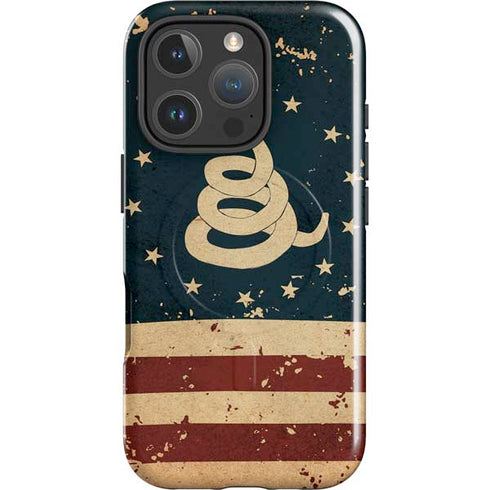 Dont Tread On Me American Flag iPhone 16 Pro Magsafe Impact Case
