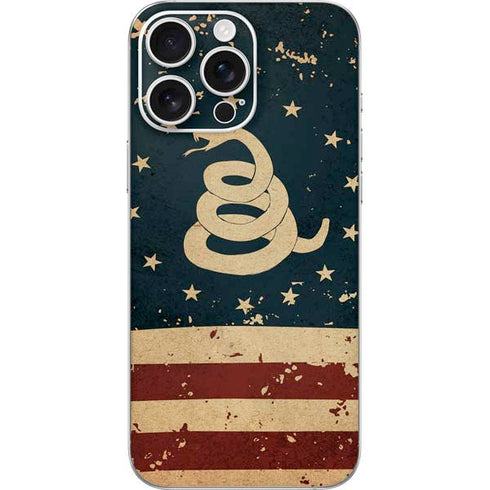 Dont Tread On Me American Flag iPhone 16 Pro Max Skin