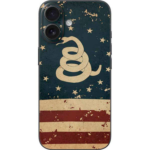 Dont Tread On Me American Flag iPhone 16 Skin