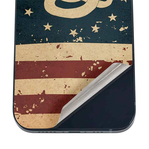 Dont Tread On Me American Flag iPhone 16 Skin