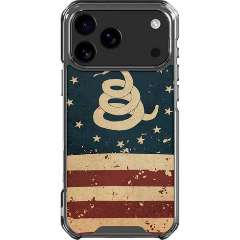 Dont Tread On Me American Flag iPhone 18 Pro Max Clear Case