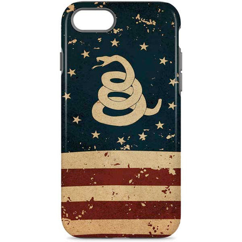 Dont Tread On Me American Flag iPhone Cases