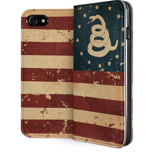 Dont Tread On Me American Flag iPhone Cases