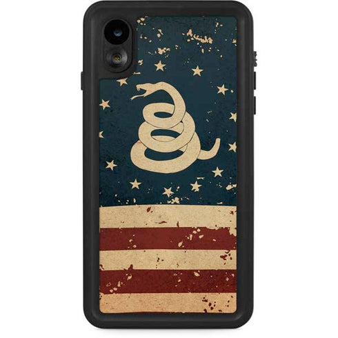Dont Tread On Me American Flag iPhone Cases