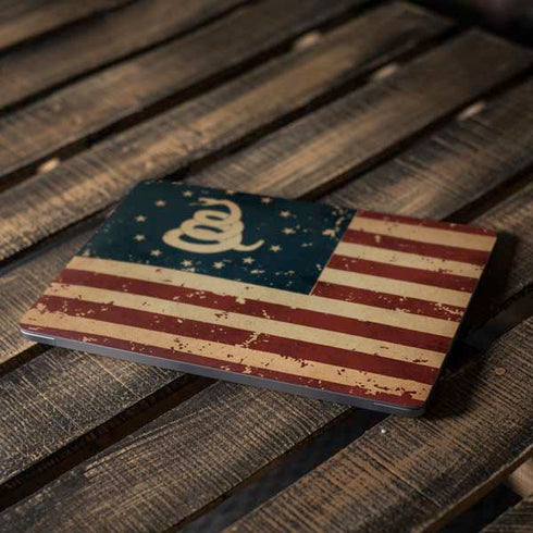 Dont Tread On Me American Flag Apple MacBook Air Skin