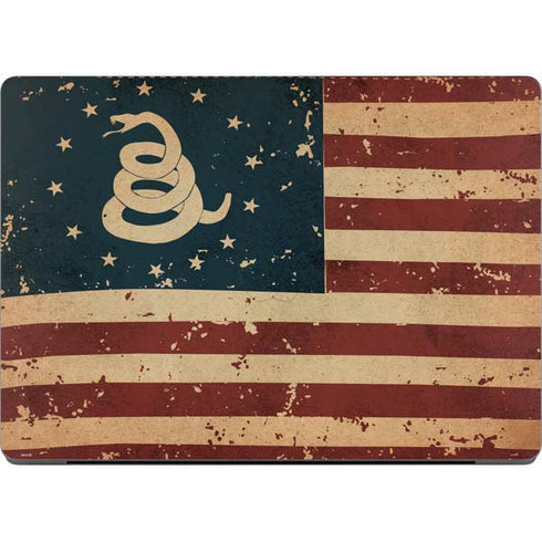 Dont Tread On Me American Flag Apple MacBook Pro 14-inch Skin