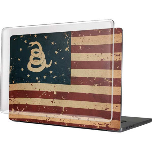 Dont Tread On Me American Flag MacBook Cases