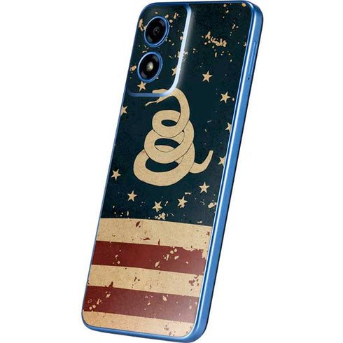Dont Tread On Me American Flag Moto G Play 4G (2024) Skin