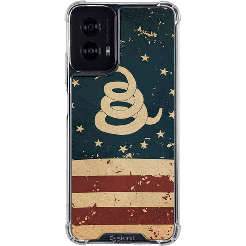 Dont Tread On Me American Flag Moto G Power 5G (2024) Clear Case