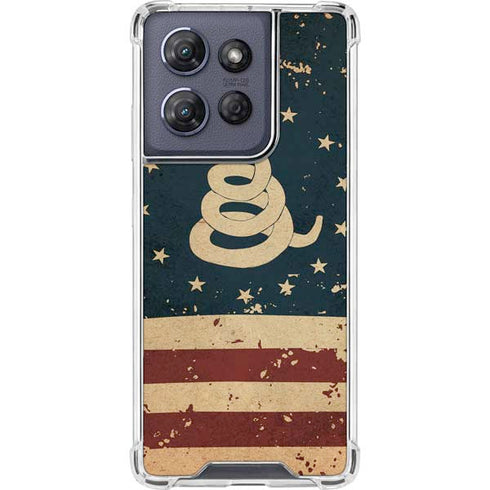 Dont Tread On Me American Flag Moto G Power 5G (2025) Clear Case